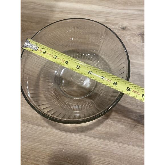 Pyrex Clear Glass 8.5” Ribbed Bowl 10 Cup 2.5 L #7403-S - Picture 4 of 6